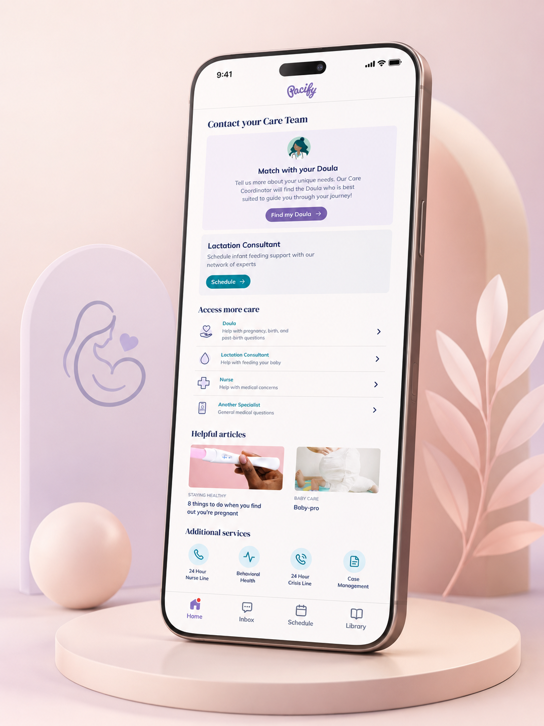 Pacify mobile app